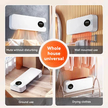 1500W Wall Mounted Heater - Silent PTC Electric Heater with Remote Control for Winter Warmth