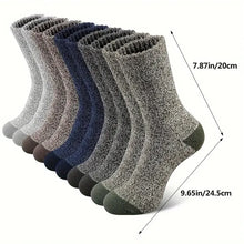 Men’s Merino Wool Hiking Socks – Super-Thick Thermal – Cold-Weather Outdoor Wear (5 Pairs)