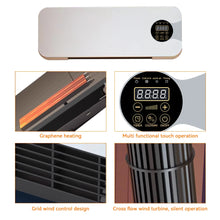 1500W Wall Mounted Heater - Silent PTC Electric Heater with Remote Control for Winter Warmth