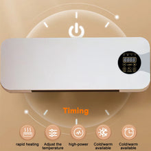 1500W Wall Mounted Heater - Silent PTC Electric Heater with Remote Control for Winter Warmth