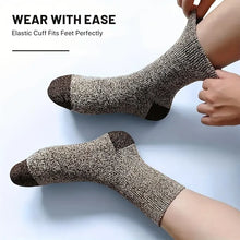 Men’s Merino Wool Hiking Socks – Super-Thick Thermal – Cold-Weather Outdoor Wear (5 Pairs)