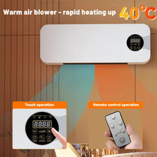 1500W Wall Mounted Heater - Silent PTC Electric Heater with Remote Control for Winter Warmth