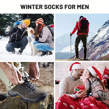 Men’s Merino Wool Hiking Socks – Super-Thick Thermal – Cold-Weather Outdoor Wear (5 Pairs)