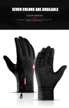 Winter Warm Men's Gloves Touchscreen Sport Women Outdoor Fishing Splash-proof Skiing Cycling Snowboard Nonslip Zipper Gloves