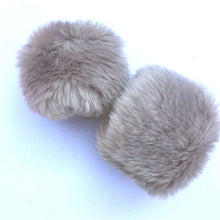 Women’s Faux Fur Arm Warmers – Plush Soft Cuffs – Elastic Winter Accessory