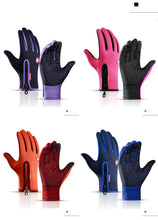 Winter Warm Men's Gloves Touchscreen Sport Women Outdoor Fishing Splash-proof Skiing Cycling Snowboard Nonslip Zipper Gloves