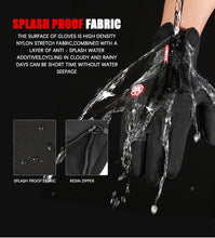 Winter Warm Men's Gloves Touchscreen Sport Women Outdoor Fishing Splash-proof Skiing Cycling Snowboard Nonslip Zipper Gloves