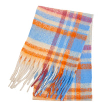 Women’s Cashmere Winter Scarf – Thick Warm Pashmina Shawl – Soft Rainbow Tassel Wrap