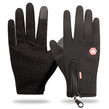 Winter Warm Men's Gloves Touchscreen Sport Women Outdoor Fishing Splash-proof Skiing Cycling Snowboard Nonslip Zipper Gloves