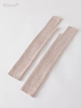 Women’s Long Knitted Fingerless Gloves – Y2K Thermal Arm Warmers 40–60 cm