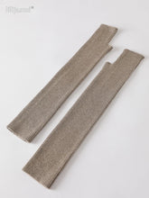 Women’s Long Knitted Fingerless Gloves – Y2K Thermal Arm Warmers 40–60 cm