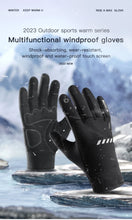 Men’s Waterproof Cycling Gloves – Thermal Fleece – Touchscreen Outdoor Winter Sport