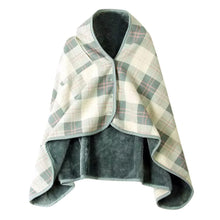 Double-Layer Tartan Plaid Scarf – Women’s Winter Blanket Shawl – Elegant Warm Wrap