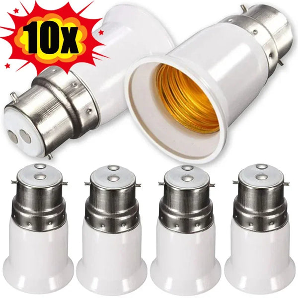 B22 to E27 Lamp Adapter – LED Bulb Socket Converter – Easy Base Conversion