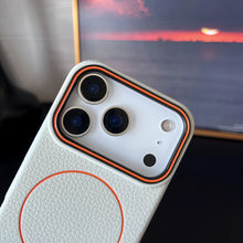 Luxury Leather Texture Magnetic Case For iPhone 17 Air 16 15 14 Plus 13 12 11 Pro Max For Magsafe Shockproof Soft TPU Cover