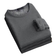 Men’s Thermal Long-Sleeve Shirt – Fleece Base Layer – Plus-Velvet Winter Warmth