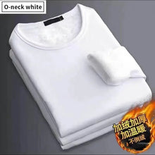 Men’s Thermal T-Shirt – Plush Long-Sleeve Round Neck – Velvet Padded Base Layer