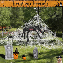150/200cm Black Scary Giant Spider Huge Spider Web Halloween Decoration Props Haunted House Holiday Outdoor Giant Decoration
