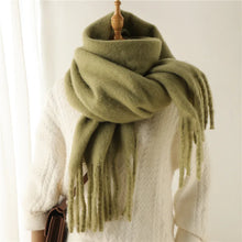Winter Cashmere Scarf – Unisex Thick Pashmina Wrap – Soft Long Blanket Shawl