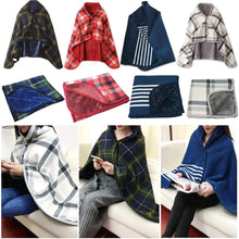 Double-Layer Tartan Plaid Scarf – Women’s Winter Blanket Shawl – Elegant Warm Wrap