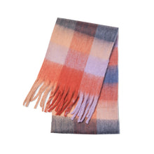 Women’s Cashmere Winter Scarf – Thick Warm Pashmina Shawl – Soft Rainbow Tassel Wrap