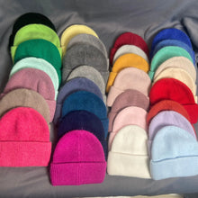 Luxury Rhinestone Beanie – Rabbit Fur Wool Knit Hat – Thick Warm Korean Fashion