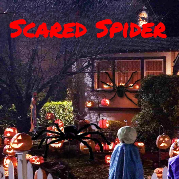 Giant Halloween Spider Decoration – Indoor/Outdoor Yard Prop – Haunted House Party Decor
