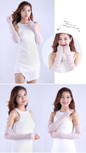 Women’s Long Knitted Fingerless Gloves – Y2K Thermal Arm Warmers 40–60 cm