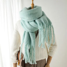 Winter Cashmere Scarf – Unisex Thick Pashmina Wrap – Soft Long Blanket Shawl