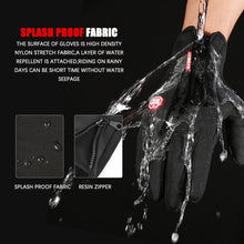 Winter Warm Men's Gloves Touchscreen Sport Women Outdoor Fishing Splash-proof Skiing Cycling Snowboard Nonslip Zipper Gloves