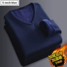 Men’s Thermal T-Shirt – Plush Long-Sleeve Round Neck – Velvet Padded Base Layer