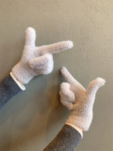 Women’s Mink Velvet Gloves – Plush Warm Five-Finger – Outdoor Cycling Cold-Proof