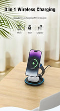 3 In 1 Magnetic Wireless Charger Stand For Magsafe iPhone 16 15 14 13 Pro Max Apple Watch 9 8 AirPods Pro Fast Charging Station