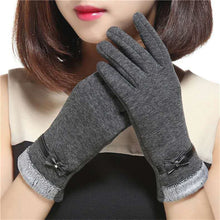 Women’s Vintage Bow-Knot Gloves – Touchscreen Driving Mittens – Warm Windproof