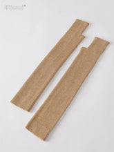 Women’s Long Knitted Fingerless Gloves – Y2K Thermal Arm Warmers 40–60 cm