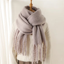 Winter Cashmere Scarf – Unisex Thick Pashmina Wrap – Soft Long Blanket Shawl