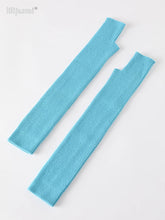 Women’s Long Knitted Fingerless Gloves – Y2K Thermal Arm Warmers 40–60 cm