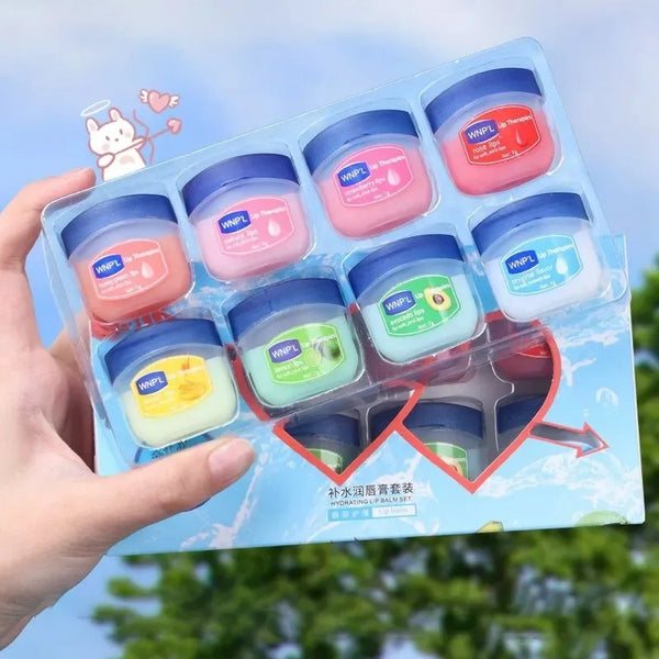 Moisturizing Lip Balm Set (4/6/8 pcs) – Natural Plant Base – Hydrating Crack-Repair
