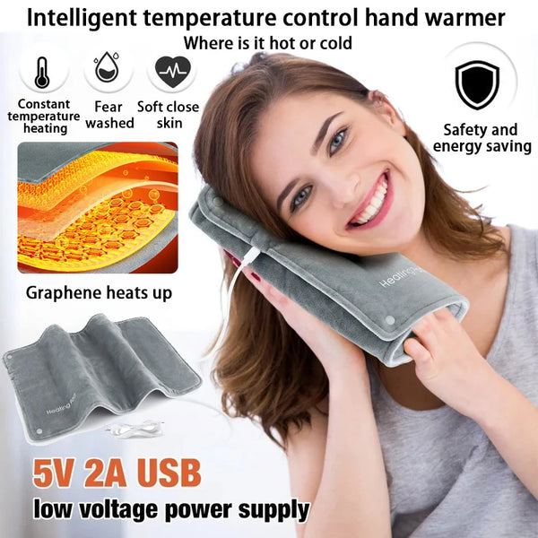 USB Graphene Hand Warmer – Intelligent Temp Control – Winter Office & Home Heater
