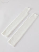 Women’s Long Knitted Fingerless Gloves – Y2K Thermal Arm Warmers 40–60 cm