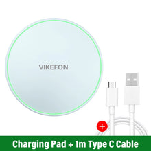 30W Wireless Charger Pad – Fast Induction Charging for iPhone, Samsung & More