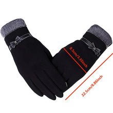 Women’s Vintage Bow-Knot Gloves – Touchscreen Driving Mittens – Warm Windproof