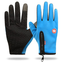 Winter Warm Men's Gloves Touchscreen Sport Women Outdoor Fishing Splash-proof Skiing Cycling Snowboard Nonslip Zipper Gloves