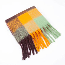 Women’s Cashmere Winter Scarf – Thick Warm Pashmina Shawl – Soft Rainbow Tassel Wrap