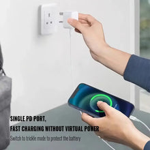 UK USB-C Charger 25W – Quick Charge PD Wall Adapter – Fast Travel Power for iPhone & Android