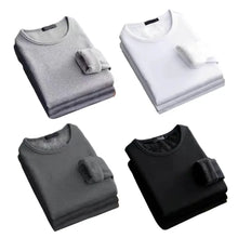 Men’s Thermal Long-Sleeve Shirt – Fleece Base Layer – Plus-Velvet Winter Warmth