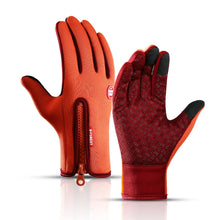 Winter Warm Men's Gloves Touchscreen Sport Women Outdoor Fishing Splash-proof Skiing Cycling Snowboard Nonslip Zipper Gloves