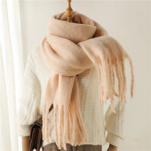 Winter Cashmere Scarf – Unisex Thick Pashmina Wrap – Soft Long Blanket Shawl