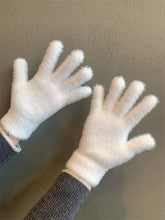 Women’s Mink Velvet Gloves – Plush Warm Five-Finger – Outdoor Cycling Cold-Proof
