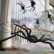 30cm/50cm/75cm/90cm/125cm/150cm/200cm Halloween Giant Black Spider Decoration Haunted House Prop Indoor Outdoor Decor